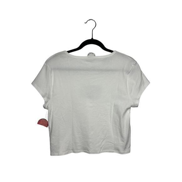 Arula USA Flag Baby Tee Shirt Plus Size Short Sleeve White Size A / 1X - Picture 5 of 7